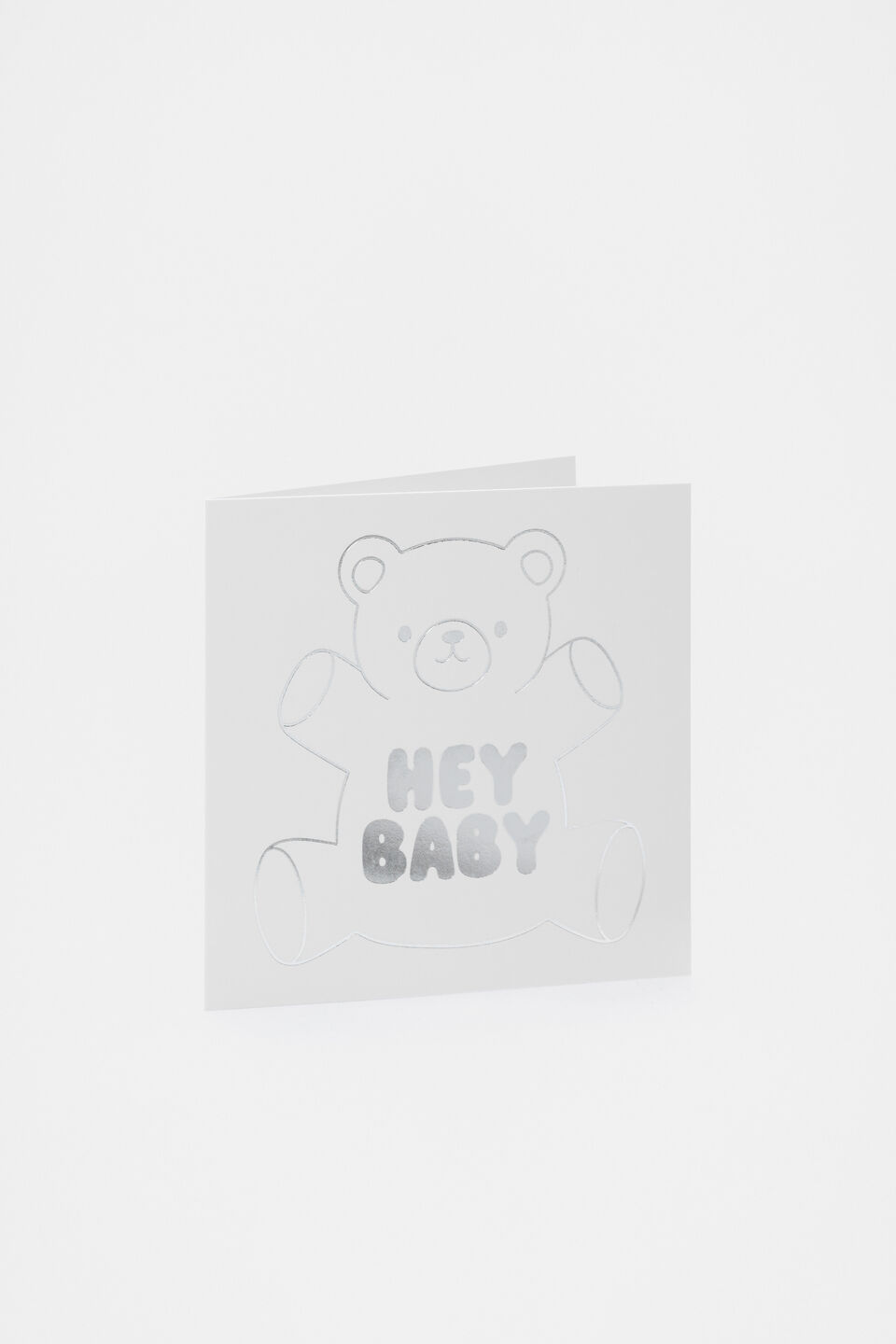 Hey Baby Teddy Card  Multi