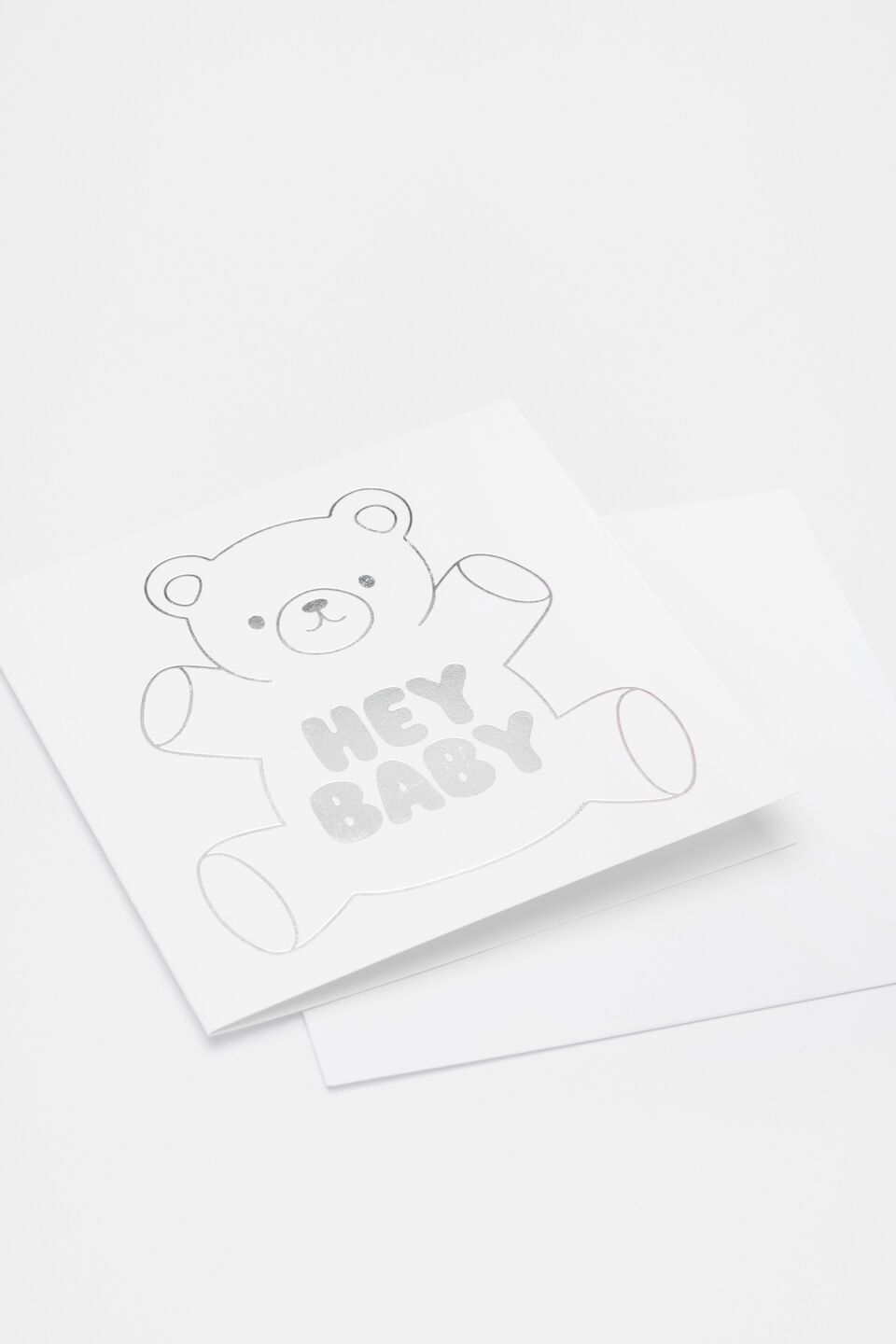 Hey Baby Teddy Card  Multi