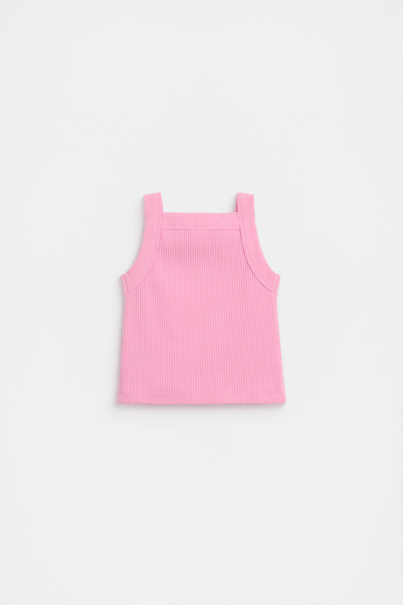 Core Logo Rib Tank  Candy Pink  hi-res