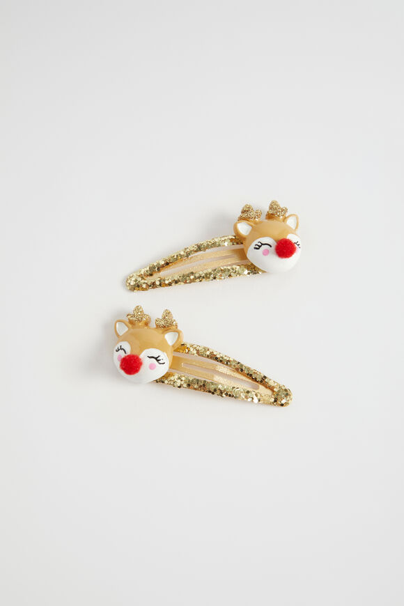 Rudolph Glitter Snaps  Multi  hi-res