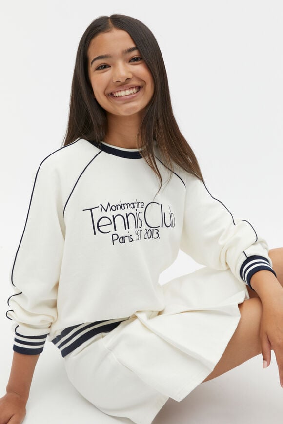 Piped Sweat  Light Cream  hi-res