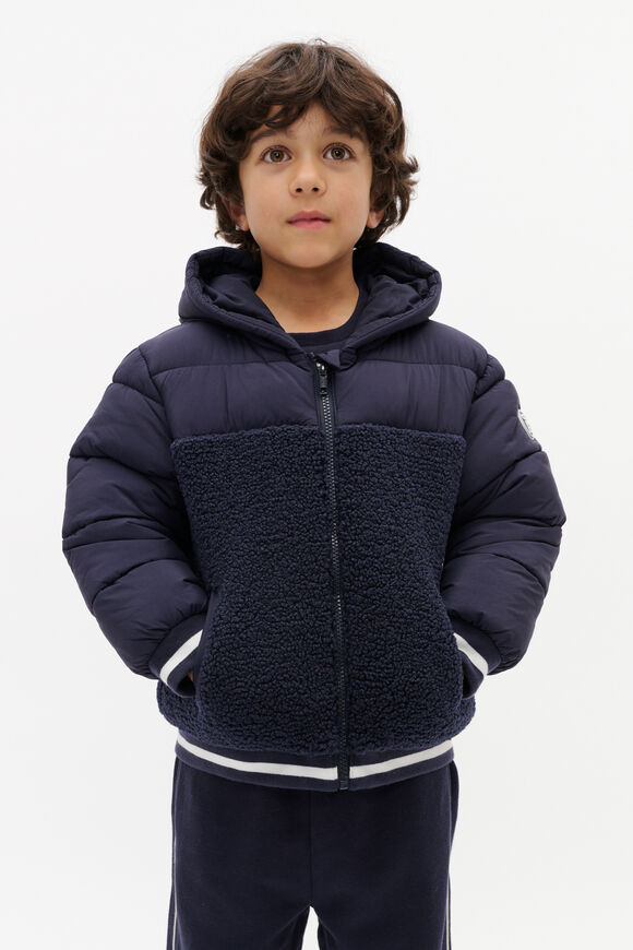 Spliced Logo Jacket  Midnight Blue  hi-res