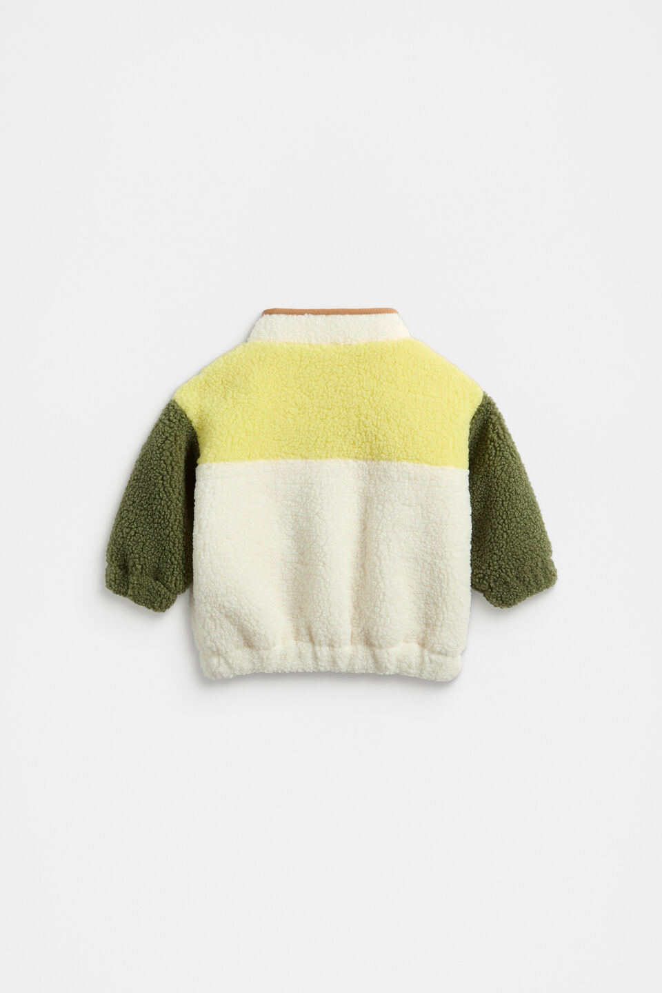 Colourblock Teddy Jacket  Multi