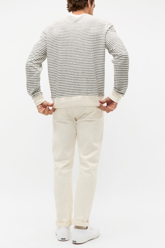 Stripe Crewneck  Ivory Stripe  hi-res
