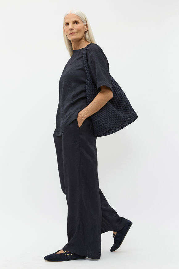 Textured Satin Tee  Twilight Blue  hi-res