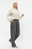 Brushed Cashmere Roll Neck Knit  Oat Marle  hi-res