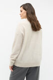 Brushed Cashmere Roll Neck Knit  Oat Marle  hi-res