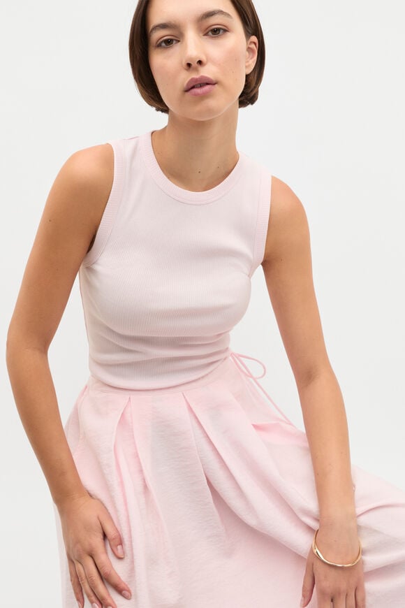 Core Australian Cotton Rib Tank  Primrose  hi-res