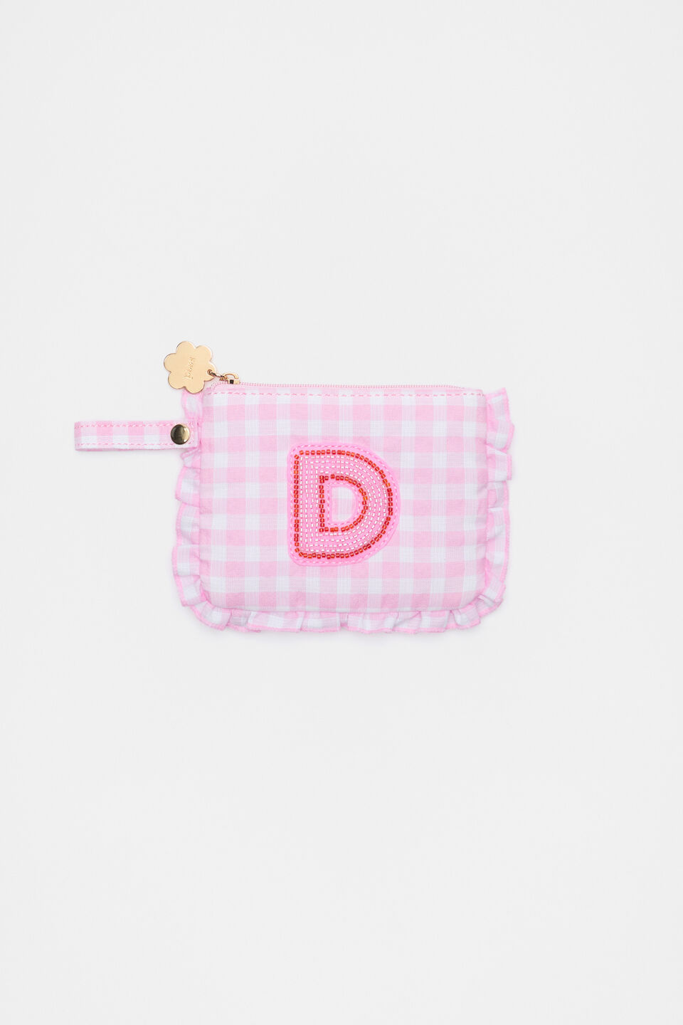 Beaded Initial Purse  D