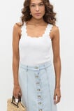Scallop Knit Top  Whisper White  hi-res