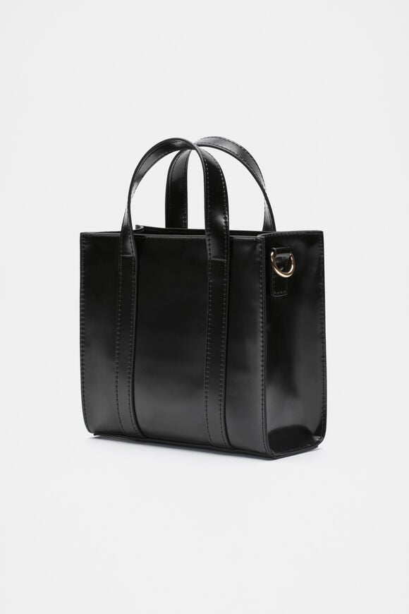 Coated Carry All Mini Tote  Black  hi-res