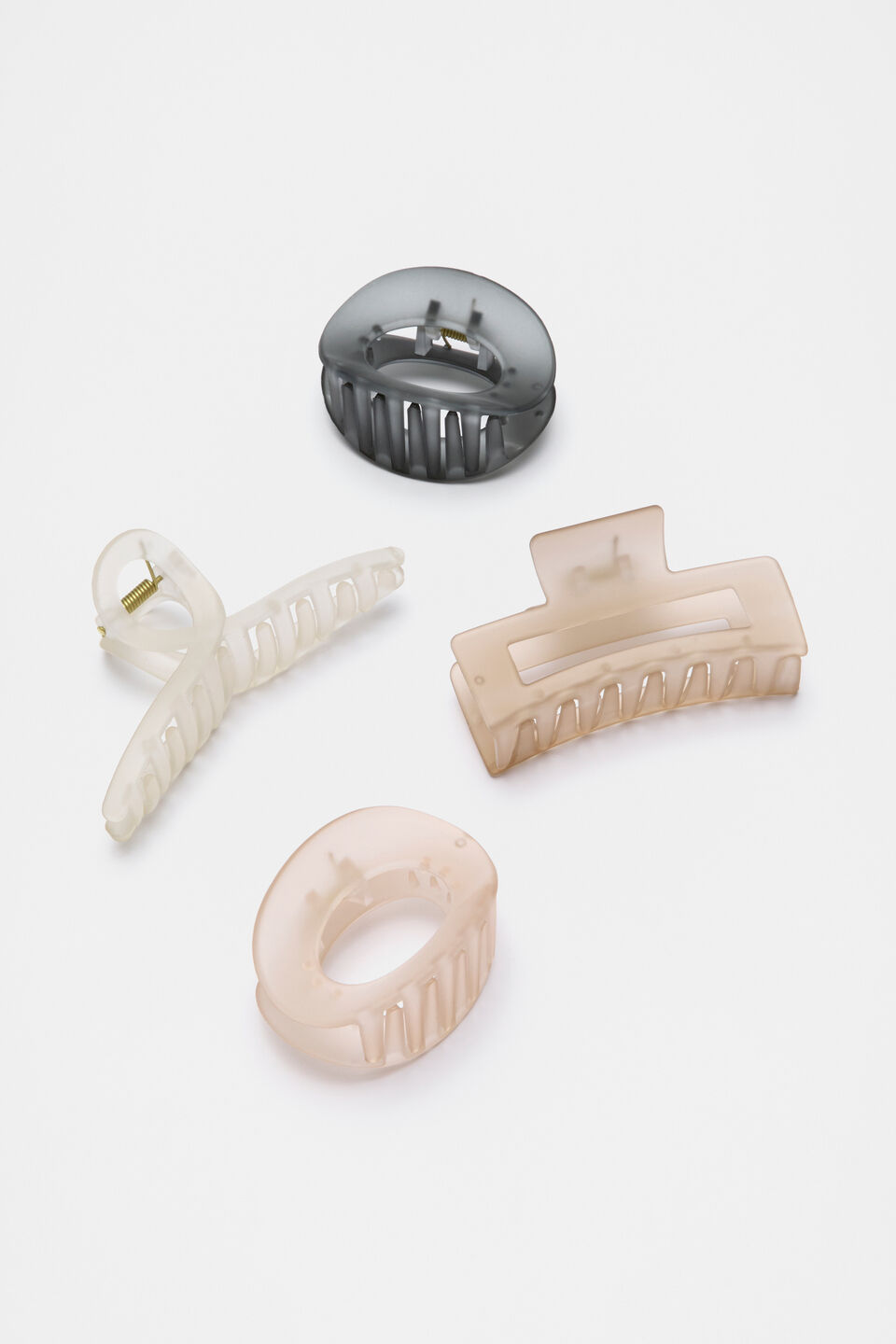 Curved Hair Claw Pack  Oat