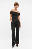 Wool Blend Tailored Pant  Black  hi-res