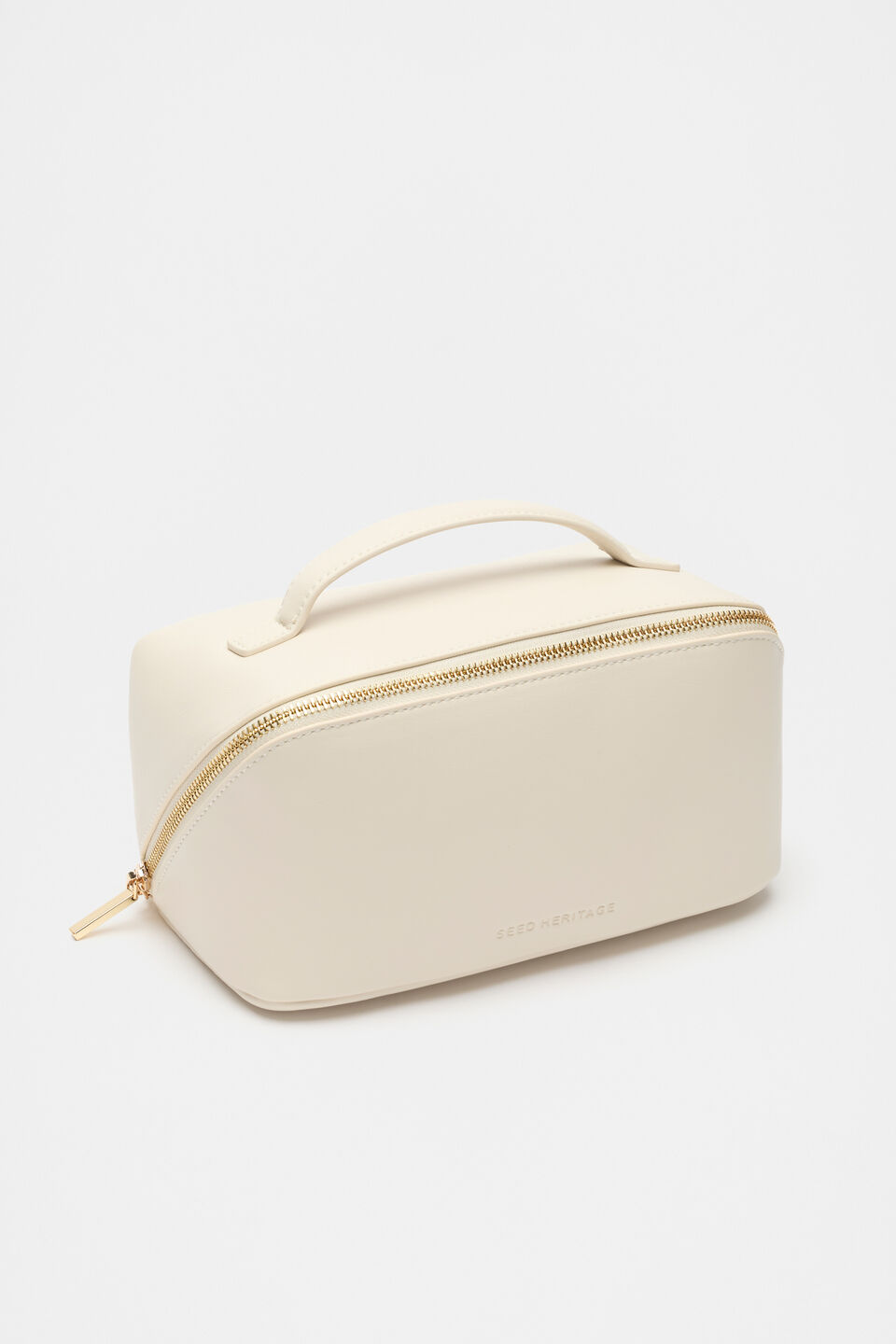 Zip Around Cosmetic Case  Stone