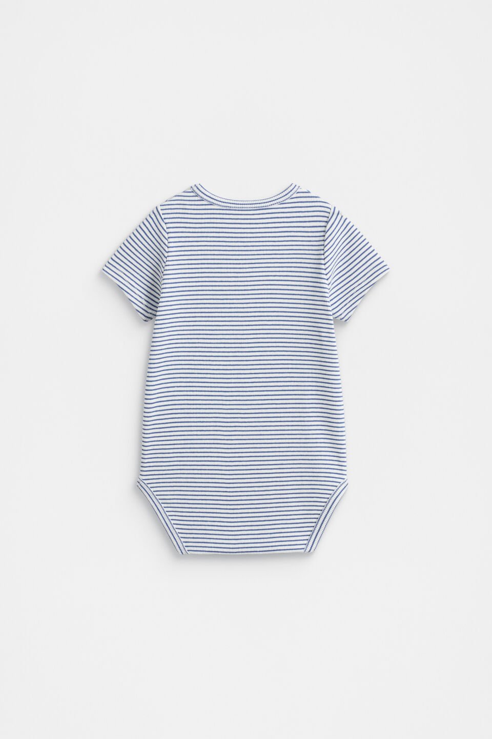 Core Rib Logo Bodysuit  Navy Stripe