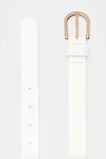 Rory Leather Belt  White  hi-res