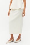 Wool Crepe Pencil Skirt  Cloud Cream  hi-res