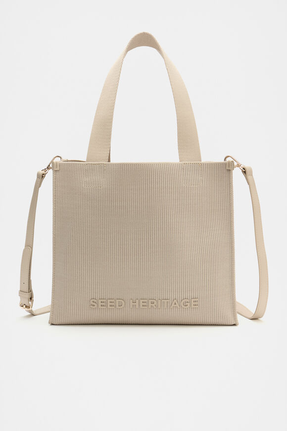 Small Knit Tote  Rye  hi-res