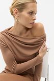 Micro Jersey Off Shoulder Top  Amaretto  hi-res
