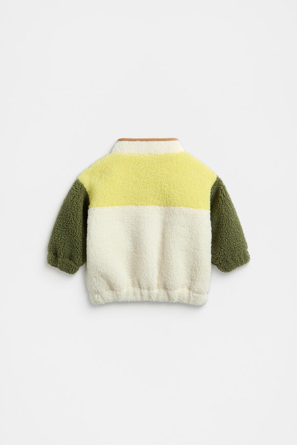 Colourblock Teddy Jacket  Multi  hi-res