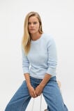 Self Stripe Textured Top  Ice Blue Stripe  hi-res
