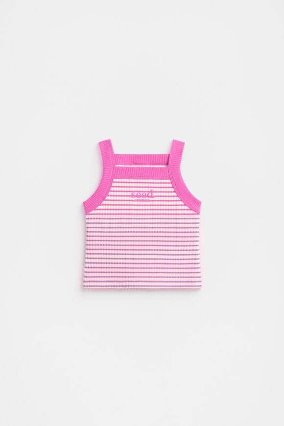 Core Logo Rib Tank  Wild Berry  hi-res