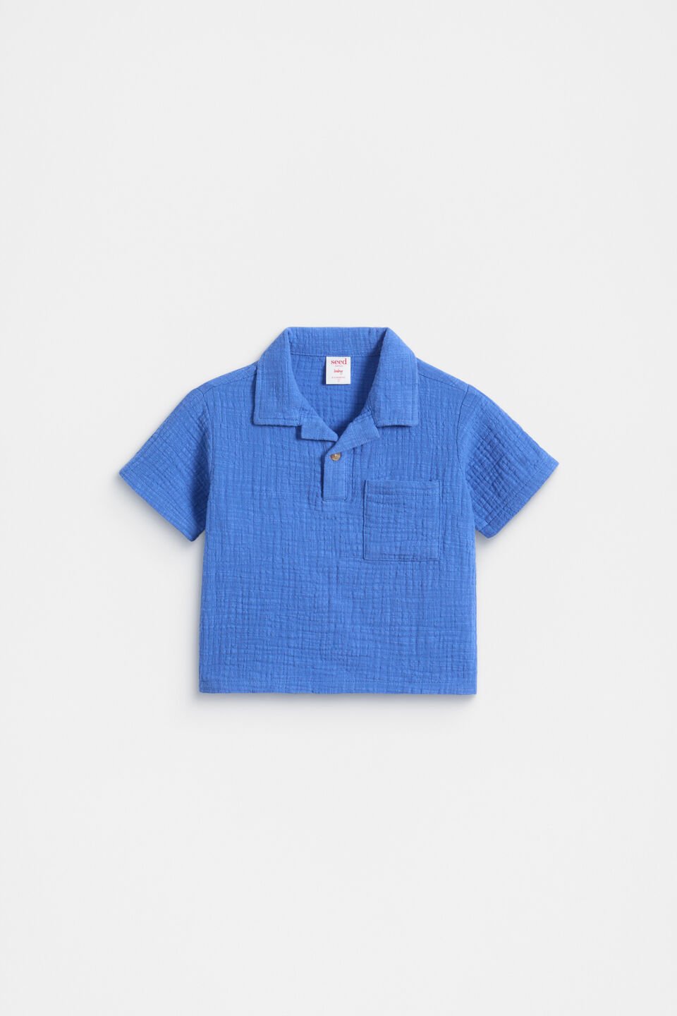 Textured Shirt  Azure Blue