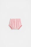 Stripe Scallop Bloomer  Strawberry Red  hi-res