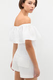 Off Shoulder Ruffle Top  Whisper White  hi-res
