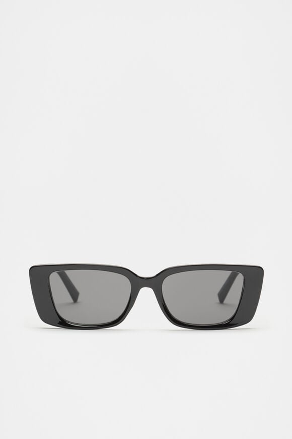 Poppy Rectangle Sunglasses  Black  hi-res