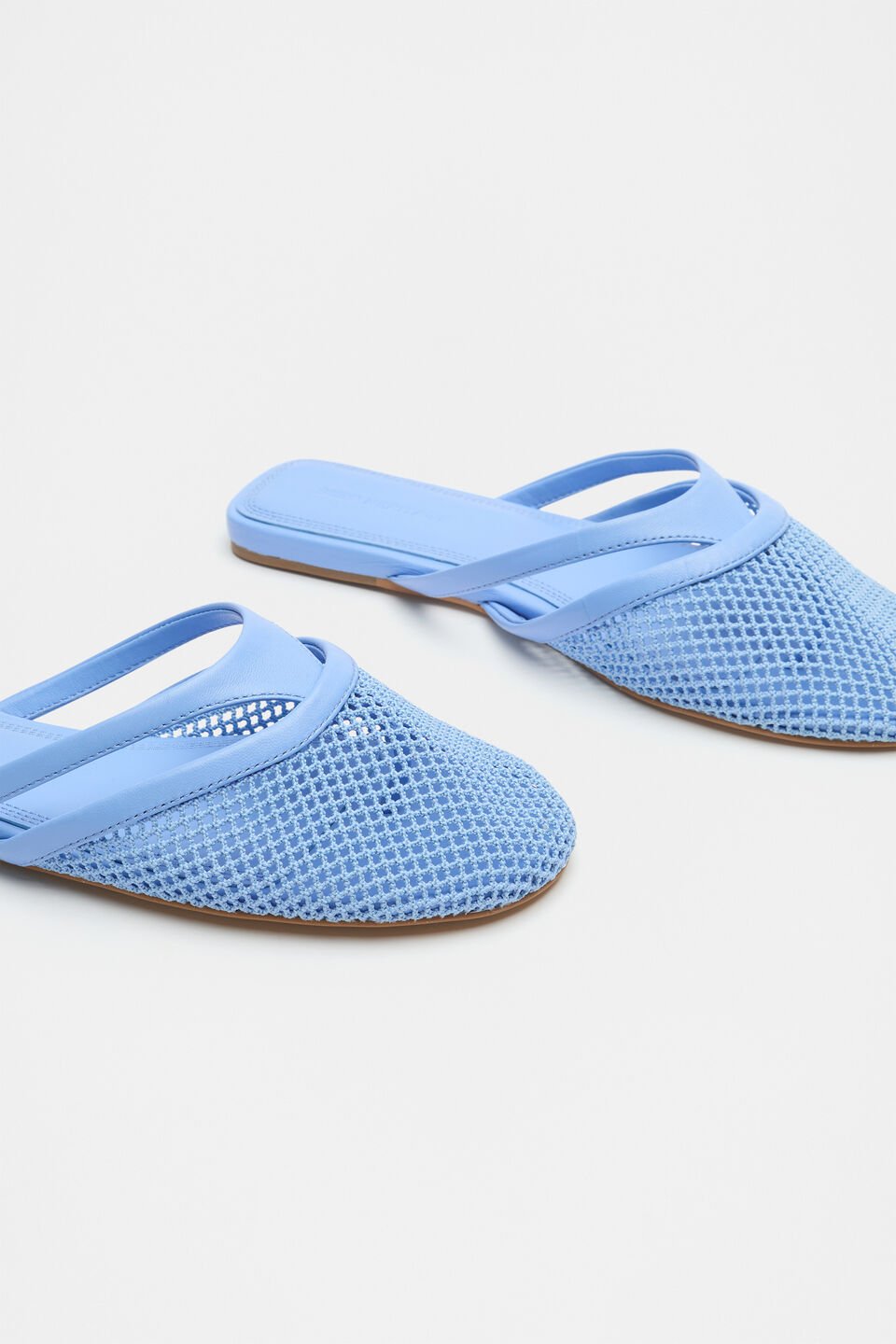 Anya Mesh Mule  Cornflower Blue