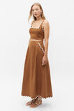 Scallop A Line Maxi Skirt  Cinnamon Spice  hi-res
