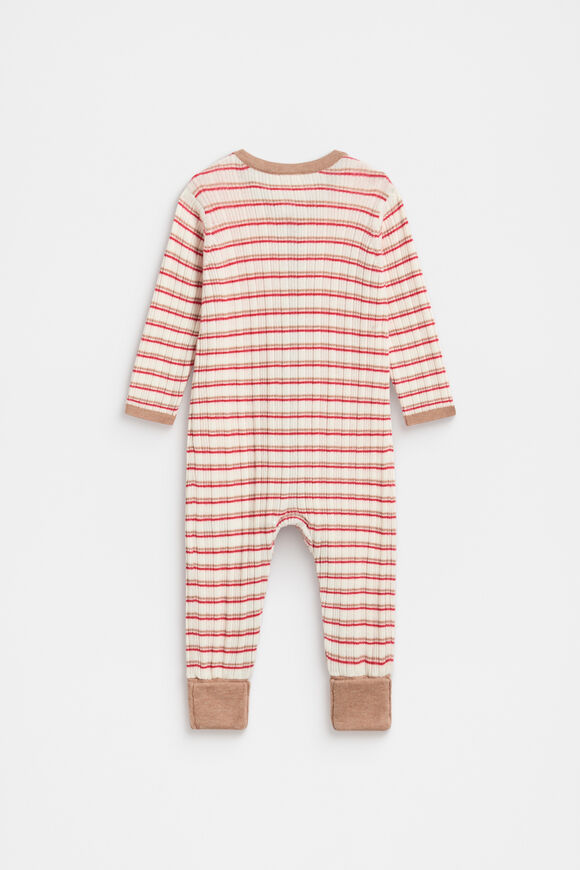 Stripe Knit Jumpsuit  Multi  hi-res