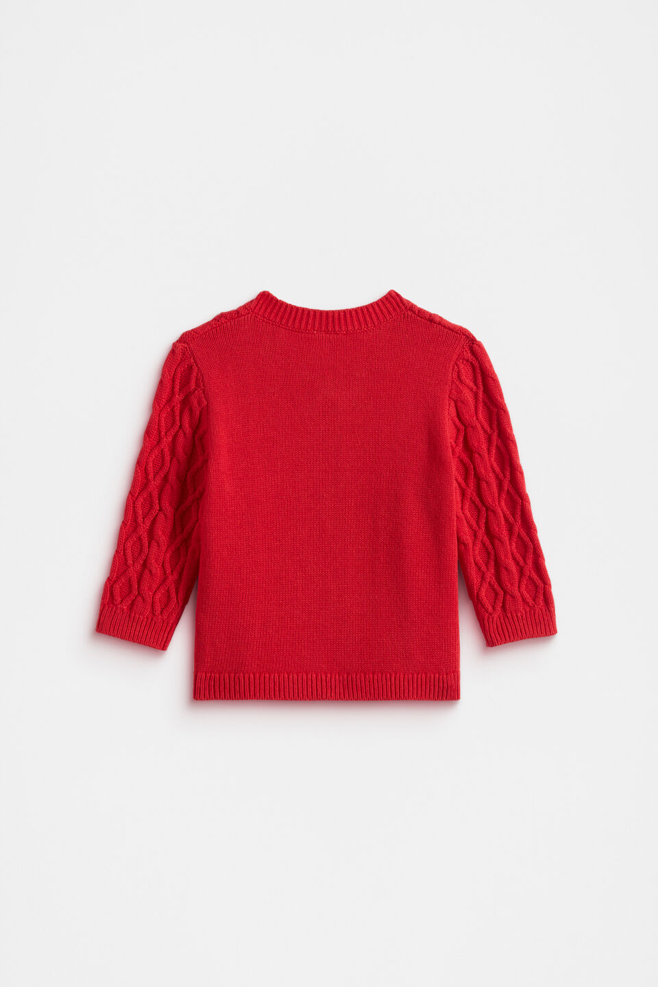 Cable Cardigan  Chilli Red