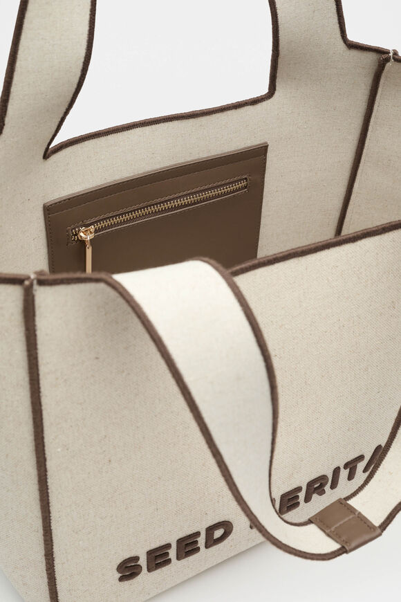 Fabric Logo Tote  Pinecone  hi-res