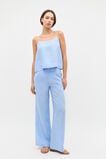 Core Linen Waisted Pant  Cornflower Blue Crossdye  hi-res