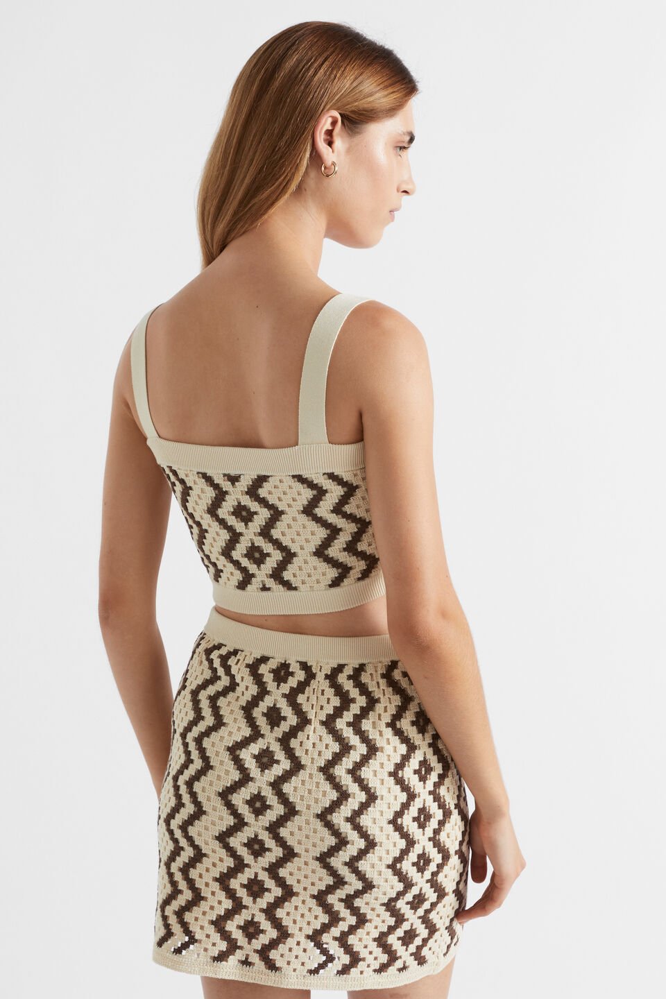 Crochet Knit Crop  Multi