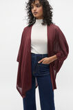 Fine Knit Poncho  Merlot  hi-res