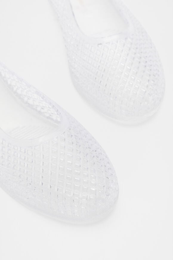 Caged Jelly Ballet Flat  Clear  hi-res