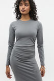 Ruched Jersey Midi Dress  Wolf  hi-res