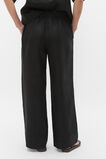 Core Linen Casual Tie Pant  Black  hi-res