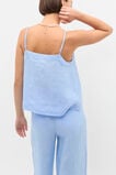 Linen Scoop Cami  Cornflower Blue Crossdye  hi-res