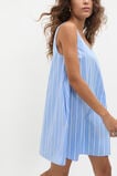 Poplin Variegated Stripe Mini Dress  Cornflower Blue Stripe  hi-res