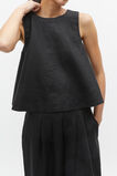 Core Linen Shell Top  Black  hi-res