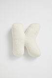 Teddy Initial Cushion Creme  K  hi-res
