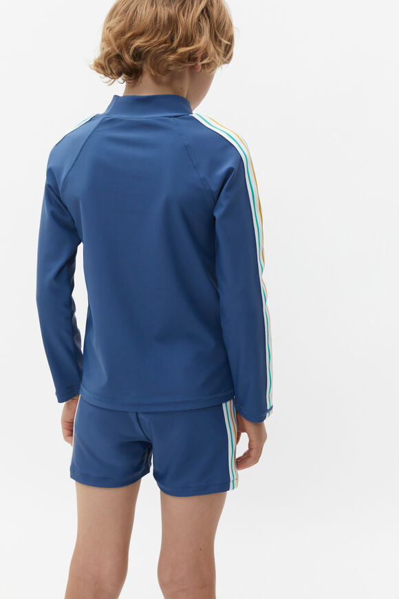 Side Stripe Tape Rashvest  Airforce Blue  hi-res