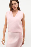Lofty V Neck Vest  Rose Petal Marle  hi-res