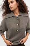 Oversized Twist Slouch Polo  Dark Espresso Twist  hi-res