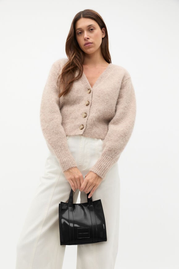 Coated Carry All Mini Tote  Black  hi-res