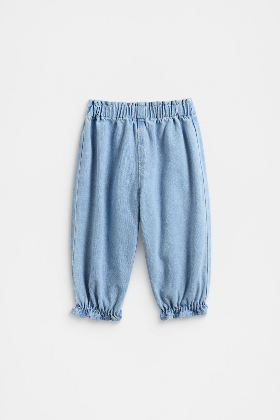 Elasticated Denim Pant  Light Wash